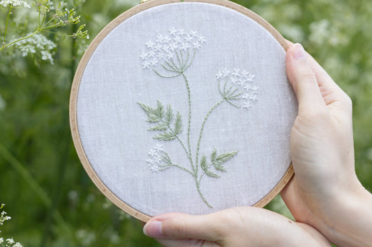 Cow's Parsley Embroidery Pattern